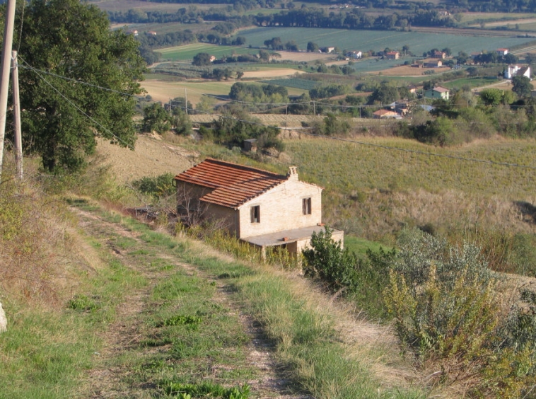 Brick farmhouse in Monterubbiano