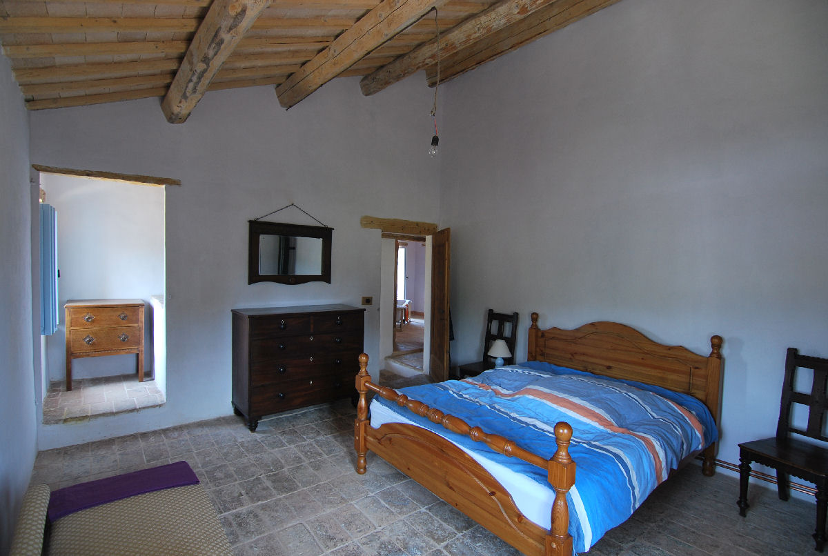 Traditional farmhouse with Sibillini Mountains view