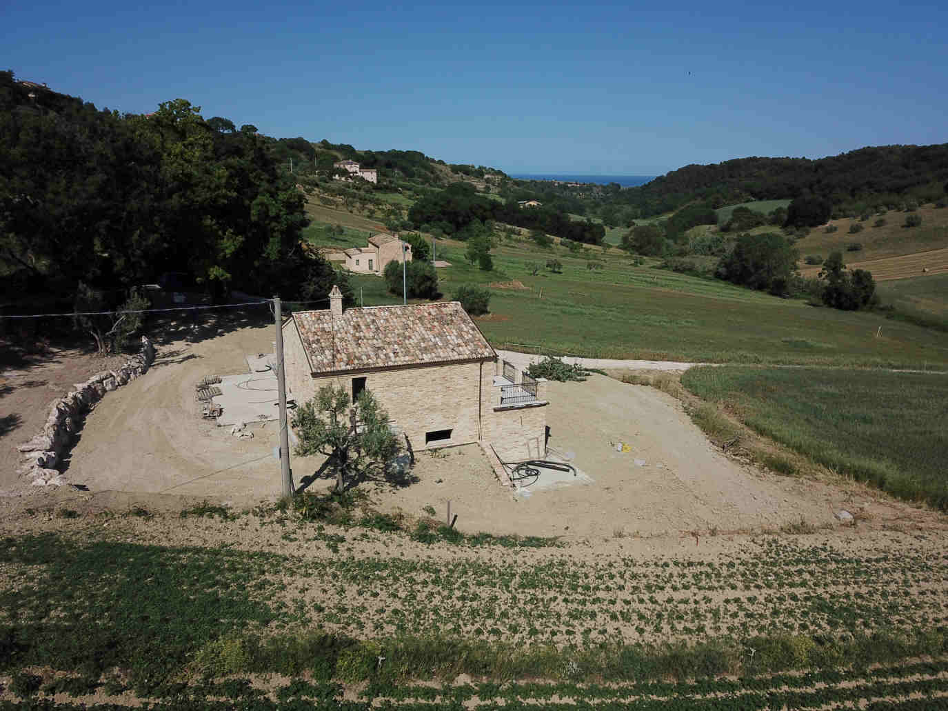 marche property with sea view