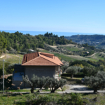 country house with sea view