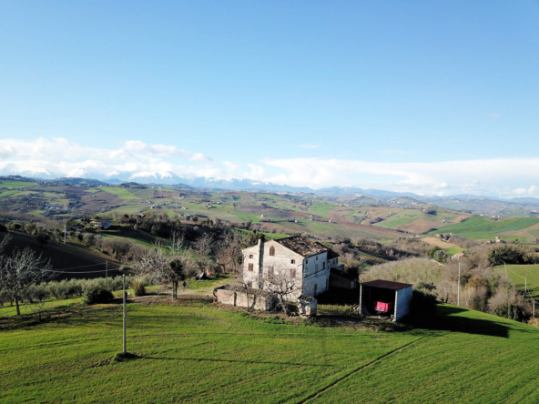 Farmhouse with Mountains view