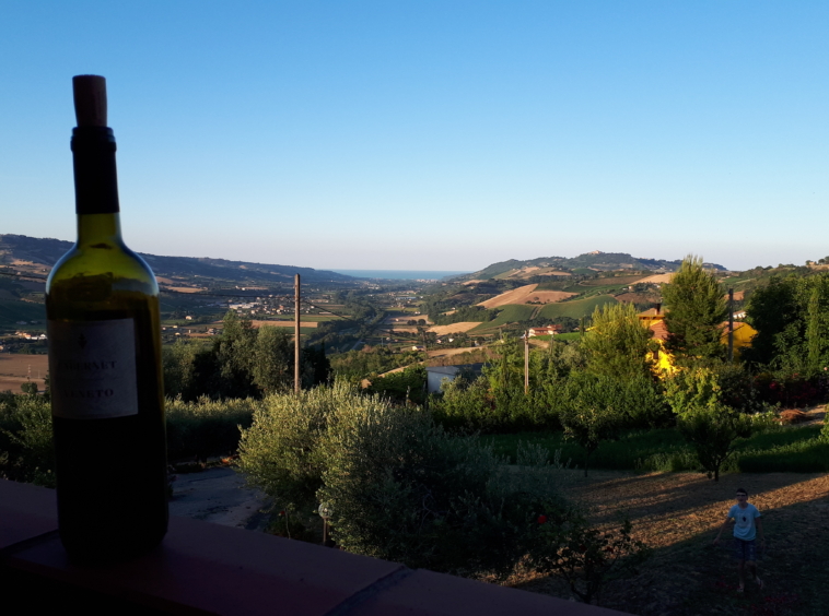 Agriturismo with sea view