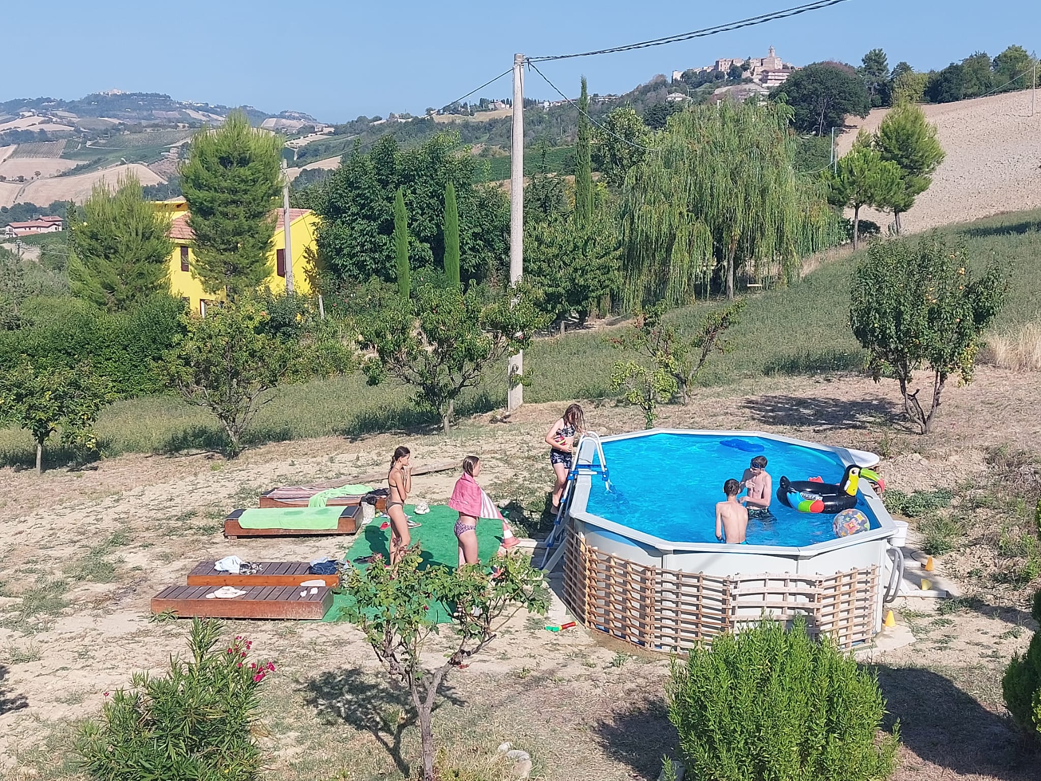 Agriturismo with sea view